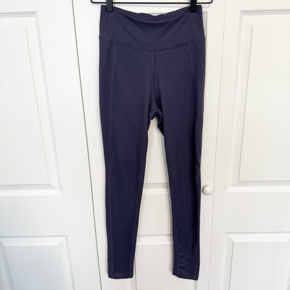 Ivory Ella Dark Blue High-Waisted Leggings w/Elephant logo SMALL